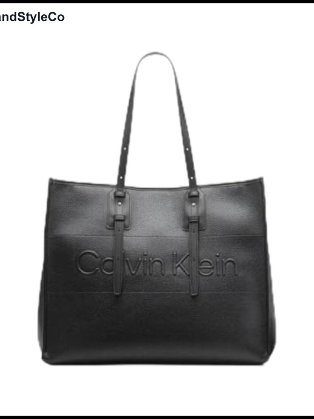 Calvin Klein Modern Essential Extra Large Tote Vegan Leather Shoulder Bag